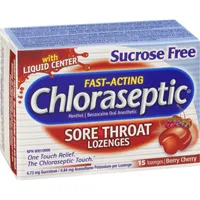 Chloraseptic Sore Throat Lozenges Sucrose Free Berry Cherry