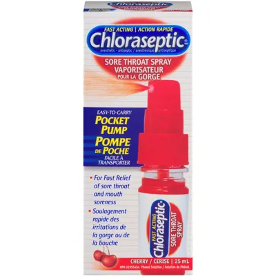 Chloraseptic Sore Throat Spray Pocket Pump Cherry