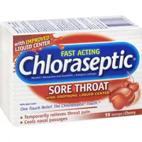 Chloraseptic Sore Throat with Soothing Liquid Centre Lozenges Cherry