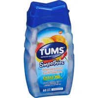 Tums Extra Strength Smoothie Assorted Fruit 60 count