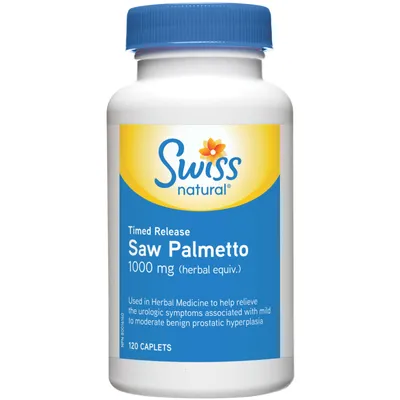 Timed Release Saw Palmetto 1000 mg (DHE) (120 caplets)