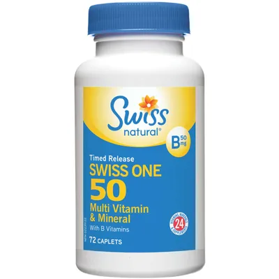 Timed Release Swiss One 50 (72 Caplets)