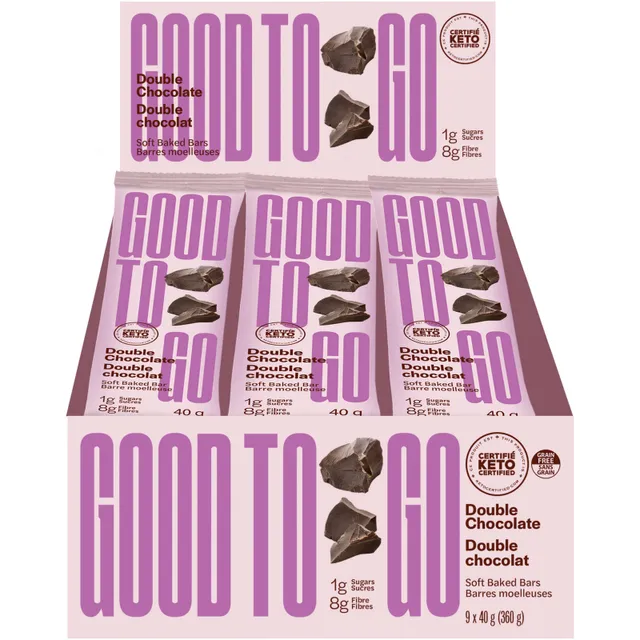 Good to Go Double Chocolate Soft Baked Bars 9 pack