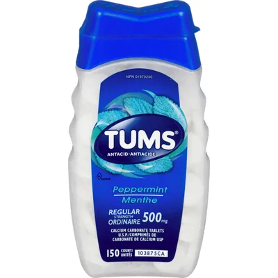 Tums Regular Peppermint 150 count