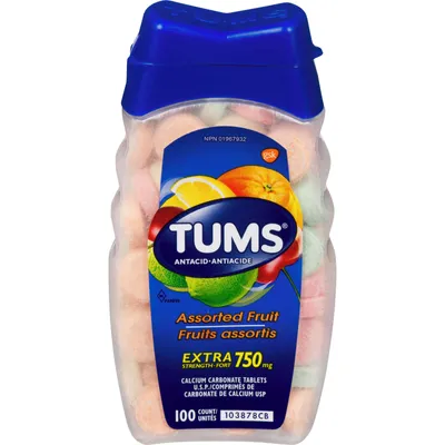 Tums Extra Strength Assorted Fruit 100 count