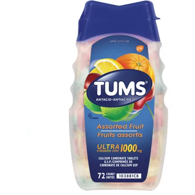 Tums Ultra Assorted Fruit 72 count