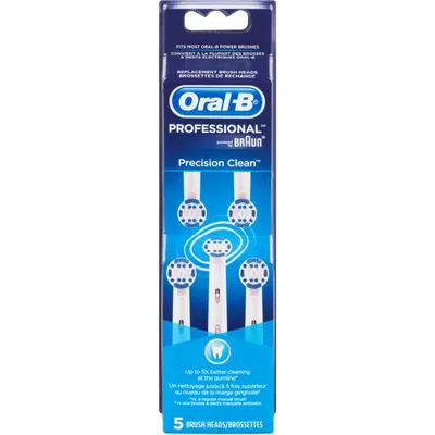 Oral-B Professional Precision Clean Replacement Brush Heads, 5 Count