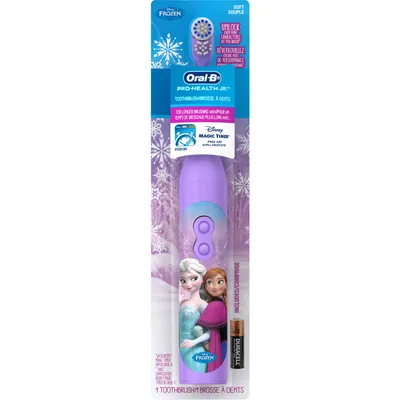 Oral-B Kid's Battery Toothbrush featuring Disney's Frozen, Soft Bristles, for Kids 3+