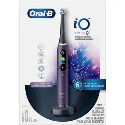 Oral-B iO8 Electric Toothbrush, Violet Ametrine