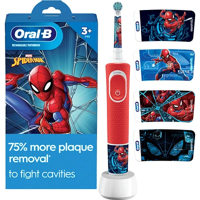 Kids Electric Toothbrush featuring Marvel's Spiderman, for Kids 3+