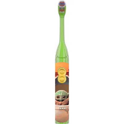 Kid's Battery Toothbrush featuring Star Wars The Mandalorian, Soft Bristles, for Kids 3+