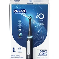 iO Series 4 Electric Toothbrush with (1) Brush Head, Rechargeable, Black