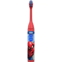 Oral-B Kid's Battery Toothbrush featuring Marvel's Spiderman, Soft Bristles, for Kids 3+