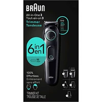 All-In-One Style Kit Series 3 3460, 6-in-1 Trimmer for Men with Beard Trimmer, Ear & Nose Trimmer, Hair Clippers & More, Ultra-Sharp Blade, 40 Length Settings, Rechargeable 50-minute Battery Cordless Runtime and Washable