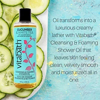 Cucumber & White Tea Cleansing & Foaming Oil