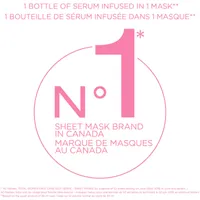 SkinActive Moisture Bomb Super Hydrating + Glow-Reviving Sheet Mask with Hyaluronic Acid + Sakura