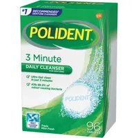 Polident 3 Minute Daily Denture Cleaner 96 Denture Tablets