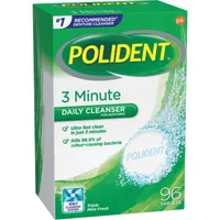 Polident 3 Minute Daily Denture Cleaner 96 Denture Tablets