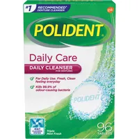 Polident Daily Care Denture Cleaner 96 Denture Tablets