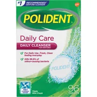 Polident Daily Care Denture Cleaner 96 Denture Tablets