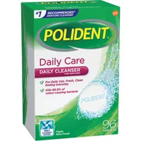 Polident Daily Care Denture Cleaner 96 Denture Tablets