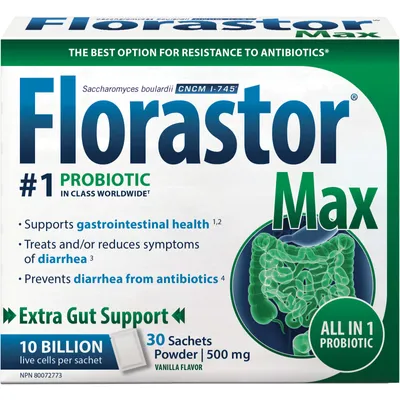 Florastor Max Probiotic, Extra Strong Formula, 10 Billion CFU