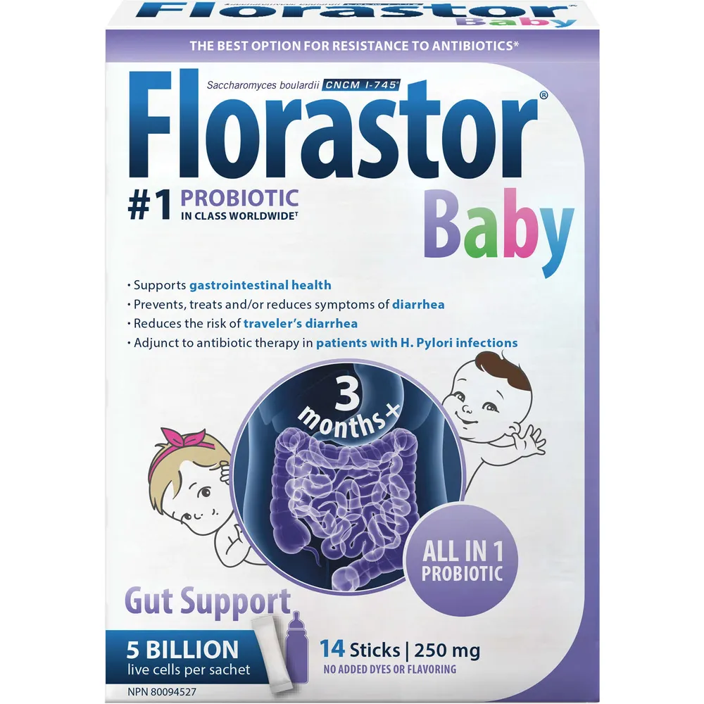 Florastor Baby Probiotic, Baby Gut Health Support, No Added Dyes or Flavoring