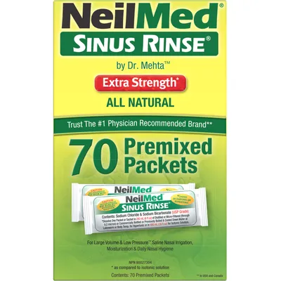 NeilMed Sinus Rinse Extra Strength Refills 70