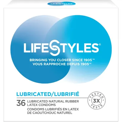 Lubricated 36 Premium Lubricated Latex Condoms