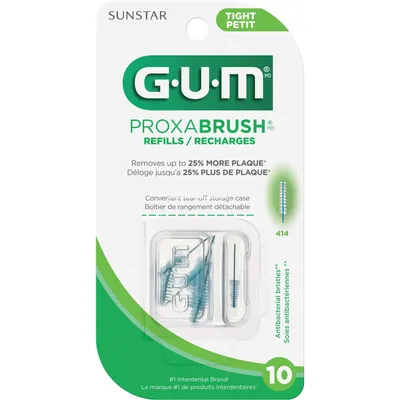 GUM Proxabrush  Interdental Refills, Tight - 10ct