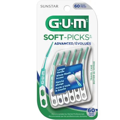 GUM Soft-Picks  Advanced Dental Picks - 60ct