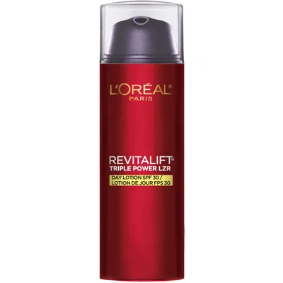 Anti-Aging Day Lotion SPF 30 with Pro-Retinol, Vitamin C + Hyaluronic Acid, Revitalift Triple Power LZR