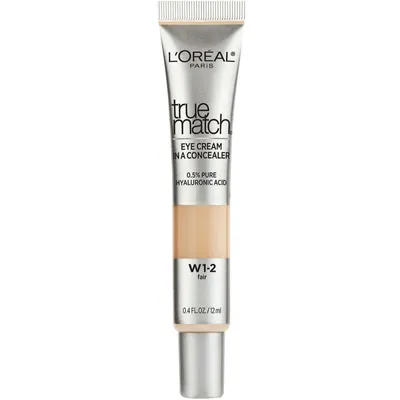 True Match Eye Cream Concealer, Formulated with 0.5%  Hyaluronic Acid