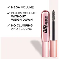 Air Volume Mega Mascara, Without Lash Weighdown, No Clumping