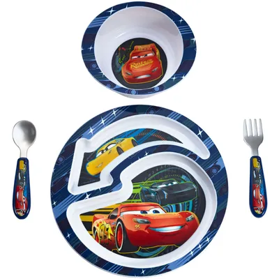 Disney/Pixar Cars 3 4-Piece Feeding Set