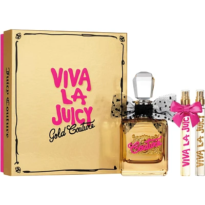 Viva La Juicy Gold Couture 3 Piece Fragrance Gift Set