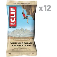 CLIF BAR - Energy Bars - White Chocolate Macadamia Flavour - (68 Gram Protein Bars, 12 Count)