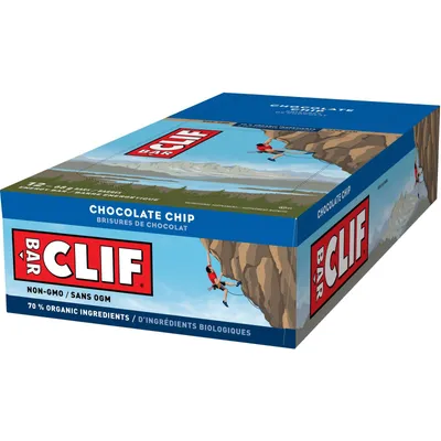 CLIF BAR - Energy Bars - Chocolate Chip - (68 Gram Protein Bars