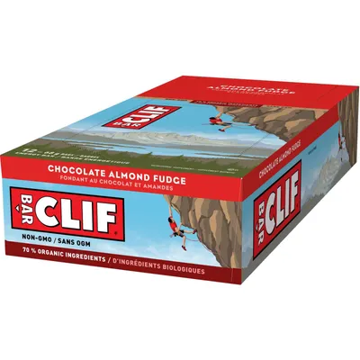CLIF BAR - Energy Bars - Chocolate Almond Fudge - (68 Gram Protein Bars, 12 Count)