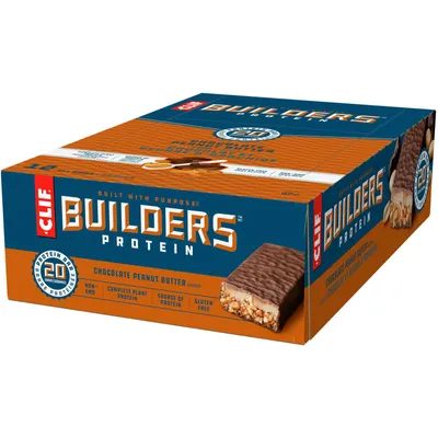 CLIF BUILDERS™  - Protein Bars - Chocolate Peanut Butter Flavour - (68 Gram Non-GMO Bars, 12 Count)