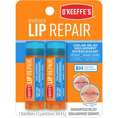 O'Keeffe's Cooling Lip Repair Twin Pack