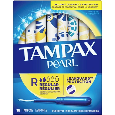 Pearl Tampons Regular Absorbency