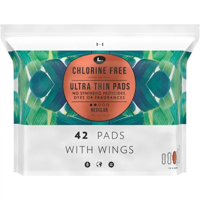 L. Chlorine Free Organic Cotton Ultra Thin Liners Regular Absorbency, 100  count - Metro Market