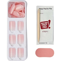 imPRESS Color BBB Press-On Nails, Instinct, Pink, Short Length, Squoval Shape