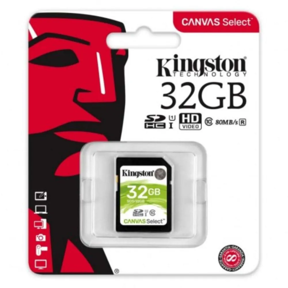 Carte Micro SD 64Go Kingston Canvas Select Plus