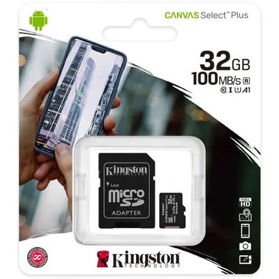 Canvas Select Plus 32GB Micro SDHC Memory Card with Adapter