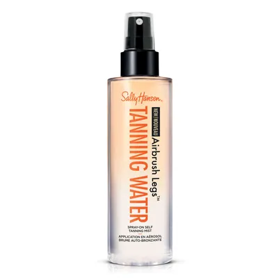 Airbrush Legs® Tanning Water, water & transfer resistant formula covers freckles, veins, and scars, streak free colorless tanning mist