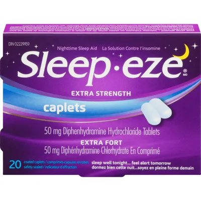 Sleep-eze Extra Strength Nighttime Sleep Aid Coated Caplets
