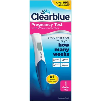 Pregnancy Test with Weeks Indicator, Value Pack, 1 Count