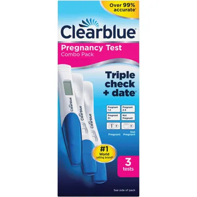Pregnancy Test Combo Pack Triple-Check & Date